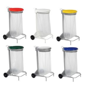 COLLECROULE Support sac mobile à pédale 110L TOP VENTES RESTAURATION COLLECTIVE
