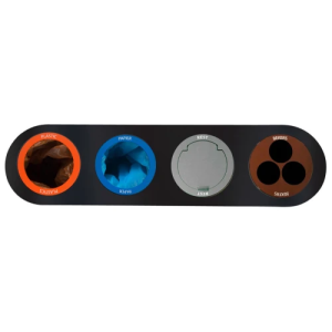 STATION DE TRI SÉLECTIF LUNE SPLIT - 4 FLUX