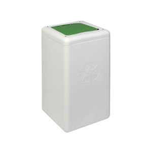 POUBELLE CIRCULAIRE BRICKBIN 65 LITRES COUVERCLE À CLAPET