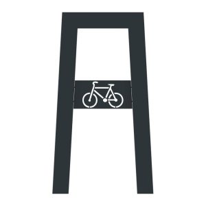 CYCLO Appui-vélos à sceller rectangle - RAL 7016 Anthracite