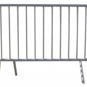 Lot de 25 Barrières de Police Barrière de sécurité Galvanisée 2 mètres