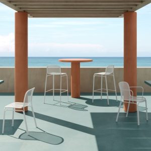 Lot de 4 Tabourets de bar Capri