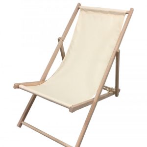 Lot de 10 Chaises longues "CHILIENNE" - Toile Amovible