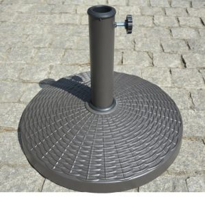 Lot de 8 Pieds de parasol lesté de ciment, finition résine 25 kg