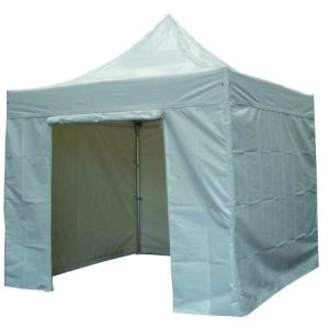 Stand dépliable ALUMINIUM ECO 40 mm 1 KIT =  1 structure de stand aluminium  + 3 murs pleins + 1 mur porte + haubanage  + Housse de transport