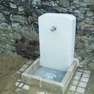 Fontaine en béton Camping