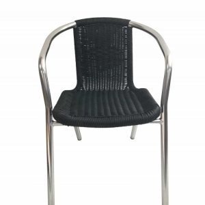 Lot de 6  Fauteuils UDINE empilable noir