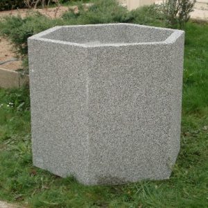 Jardinière Hexagonale en Béton - Robuste Plusieurs Tailles et Finitions