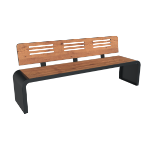 Banc New York Compact HPL finition compact ajouré