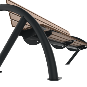 Banc Sydney Compact HPL finition lames CHÊNE CLAIR TECK PIN TYROL