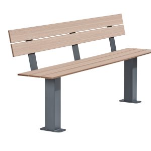 Banc Cancale Compact HPL finition effet lames