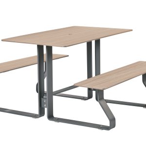 Table pique nique Hysope HPL 4 places Avec trou de parasol