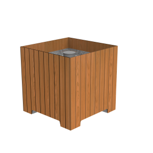 Jardinières anti-bélier STOPY TECK-ANTHRACITE MAT RAL 7016