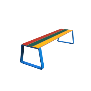 Banquette Ninou en HPL ROUGE - VERT -JAUNE - BLEU RAL