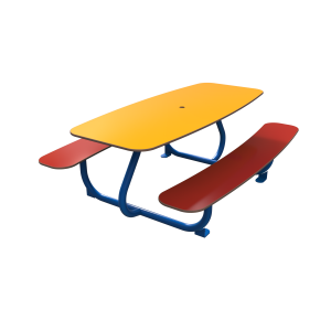 Table + Bancs Tiny Compact HPL finition plein