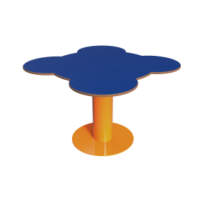Table Ronde ou Fleur Tiny Compact HPL finition plein