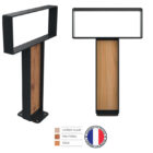 appui velos cyclea metal anthracite et hpl h96 cm
