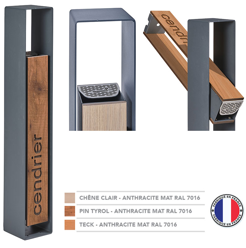 cendrier-basculant-metal-lotan-2l- buffhyeres collectivites - Buff'Hyères Collectivités