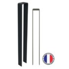 potelet en u hooper h 100 cm metal plat a sceller