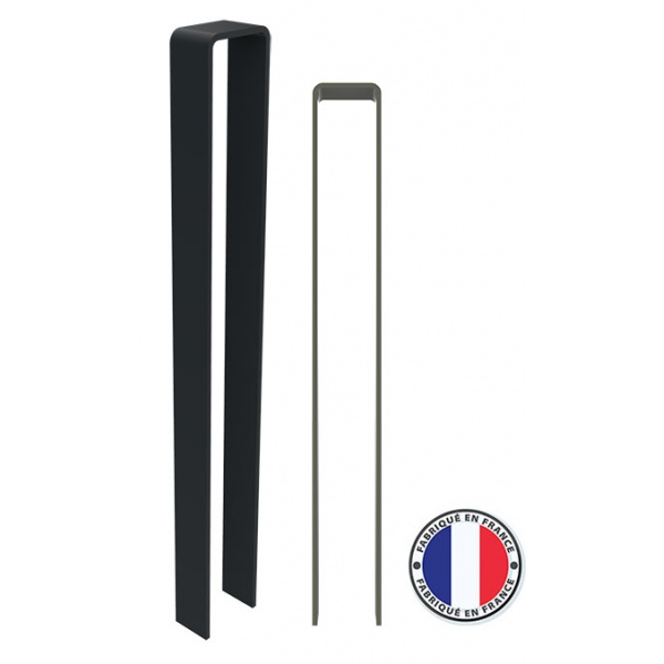 potelet en u hooper h 100 cm metal plat a sceller