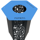 CORBEILLE SOLO RAL 7016 papier