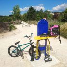 Station gonflage et reparation velos skate roller trottinette