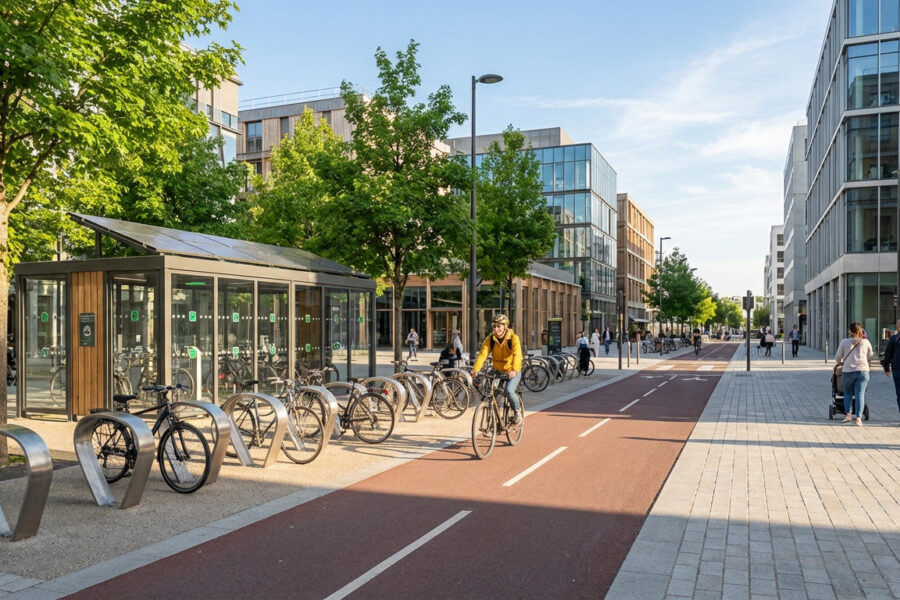 ville moderne et cyclable